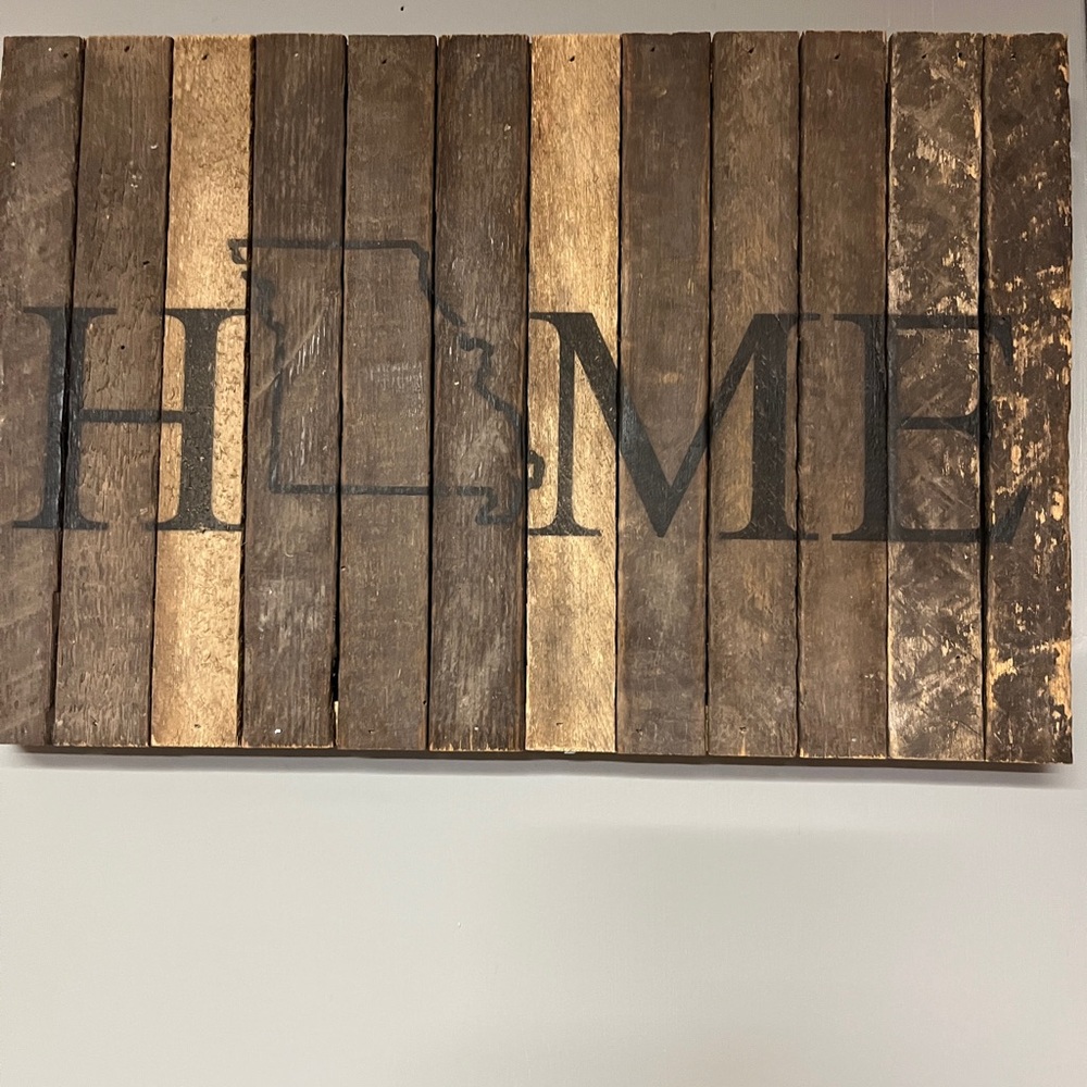 Rustic Wooden Home Sign